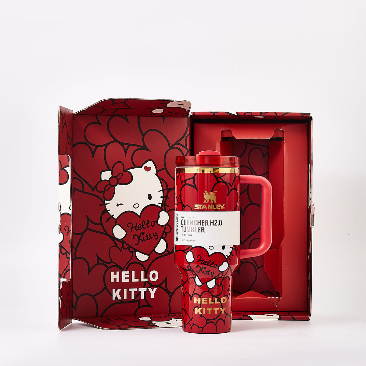 Stanley x Hello Kitty Sweet Hearts Glitter Tumbler - View 9 | Lwiis