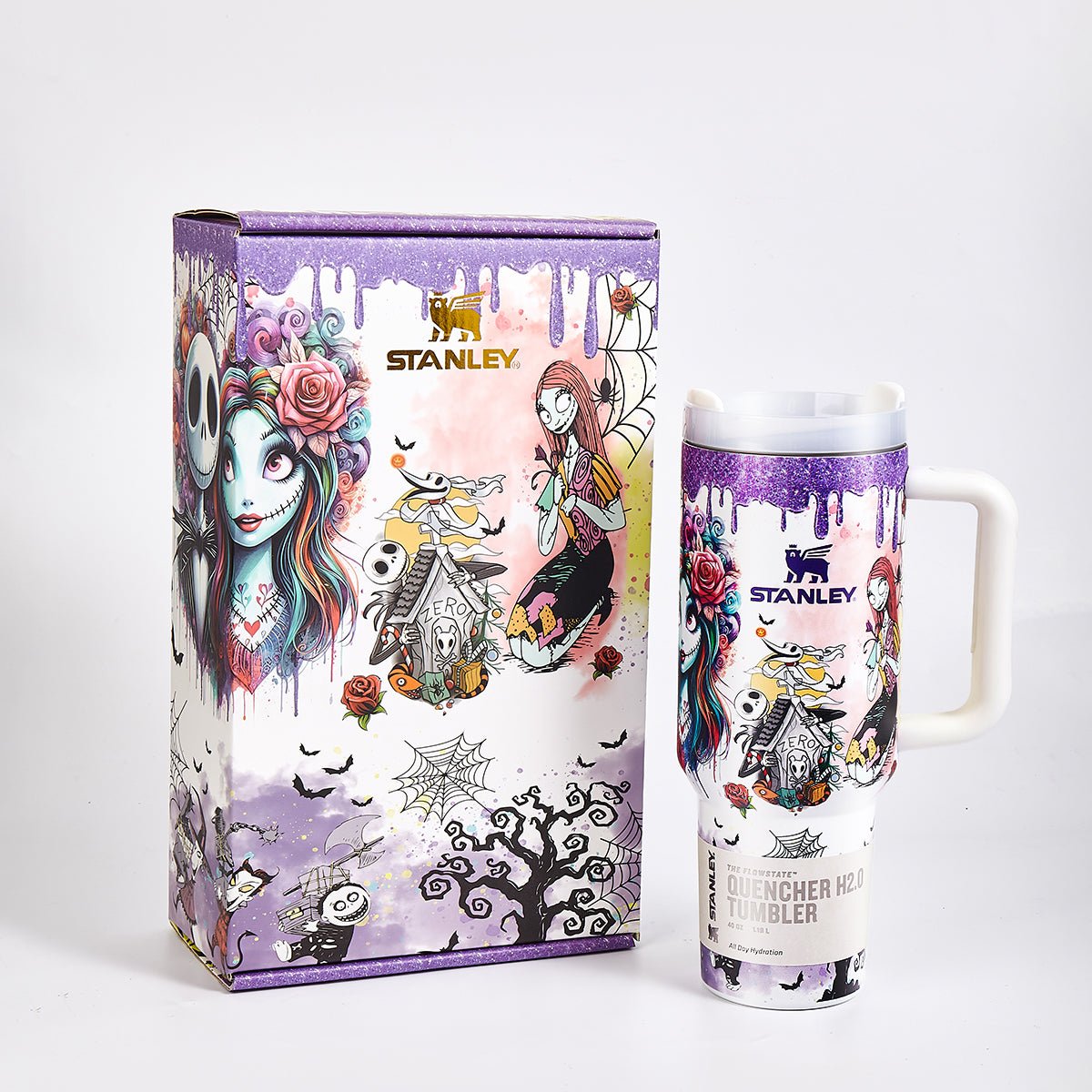 Stanley Quencher H2.0 Tumbler and its themed packaging