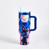 Stanley Stitch Halloween tumbler with straw