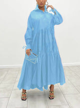 Maxi shirt dress with belt - View 11 | Lwiis